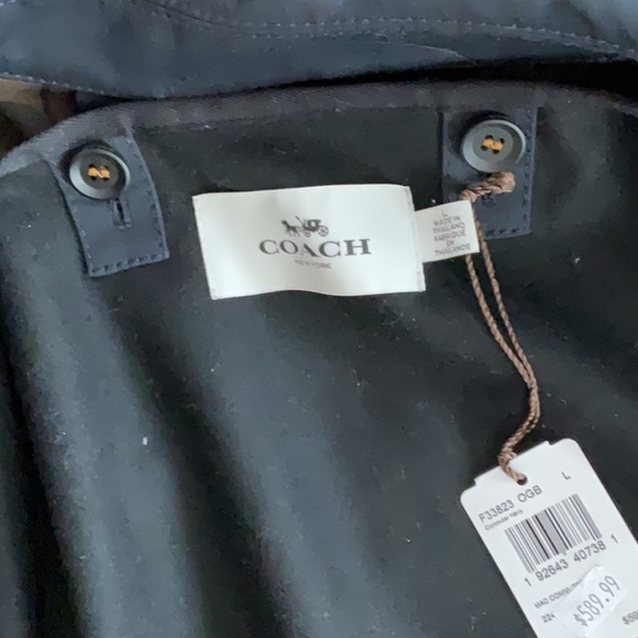 Coach Men’s Mac Commuter RainCoat - Picture 5 of 8